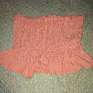 Burnt orange crop top size small billabong brand.